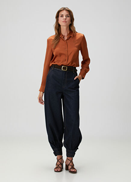 Hypnotic Harem Lacivert Jean Pantolon