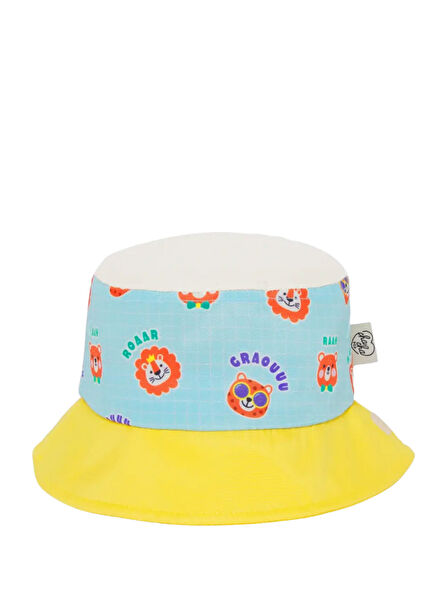 Fun Cha Cha Pop Mavi UV Korumalı Unisex Çocuk Bucket Şapka