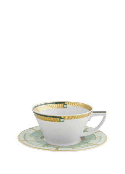 Emerald Green Porcelain Teacup