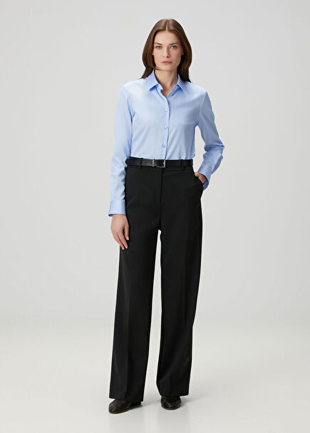 Farah Black Wool Trousers