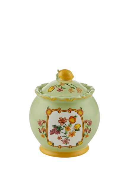 Il Sogno Green Porcelain Sugar Bowl