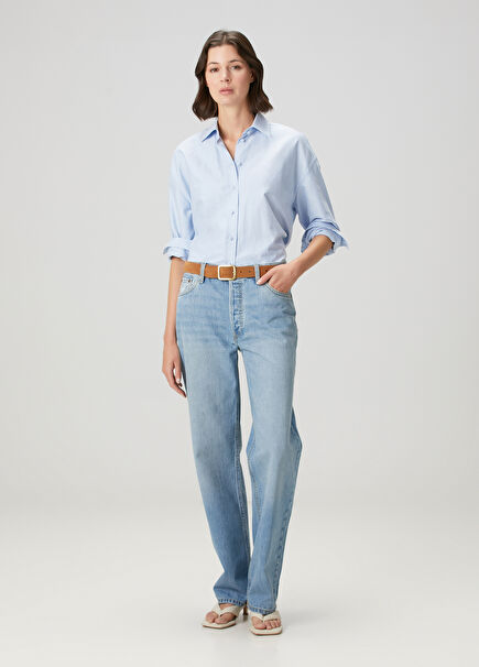 Loose Mavi Jean Pantolon