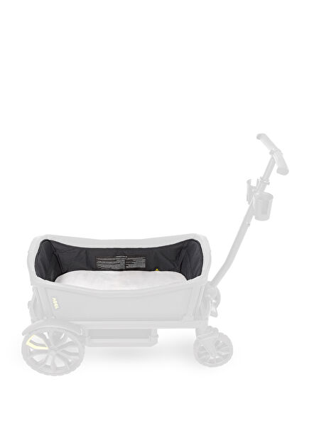 Baby Stroller with Zippered Dark Grey Lying System