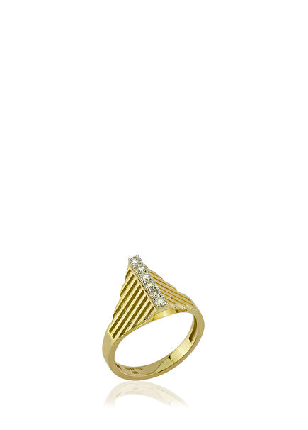 Rina Pırlantalı Kadın Altın Yüzük