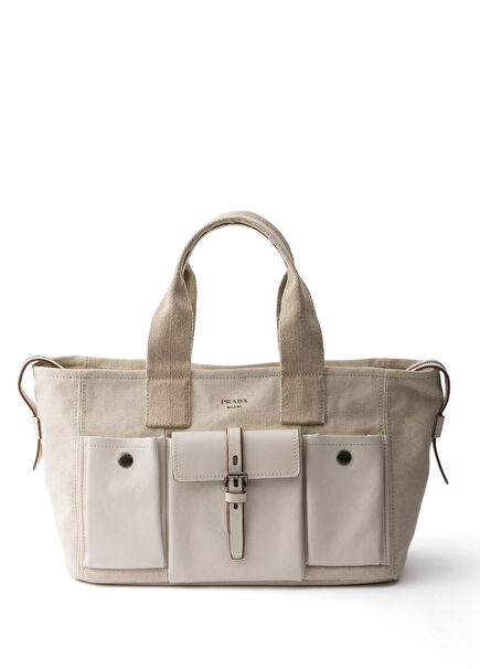 Route Canvas and Leather Oversized Women's Tote Bag