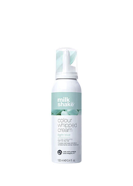 Colour Whipped Cream Renkli Durulanmayan Koruyucu Kremsi Saç Köpüğü 100 ml | Light Blue