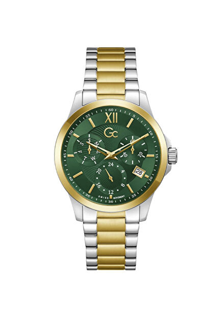 GCY27020G9M Gc Executive Altın Rengi Metalik Gri Çelik Erkek Kol Saati