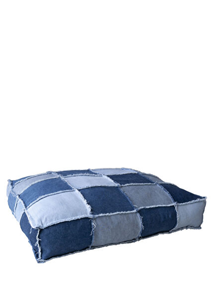 Patchwork Denim Dog Bed