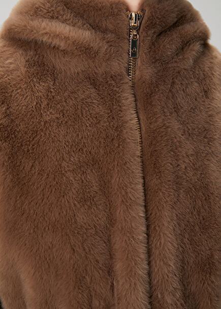 Burgundy Hooded Coat
