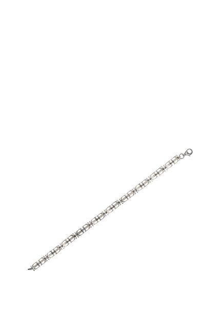 Rocky Road Logo Detailed Men's Silver Bracelet