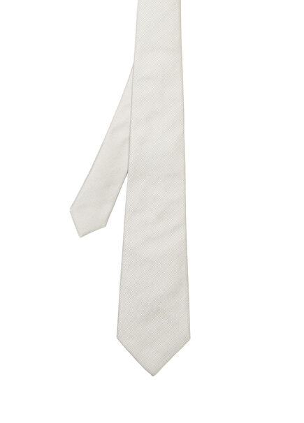 Açık Gri İpek Kravat