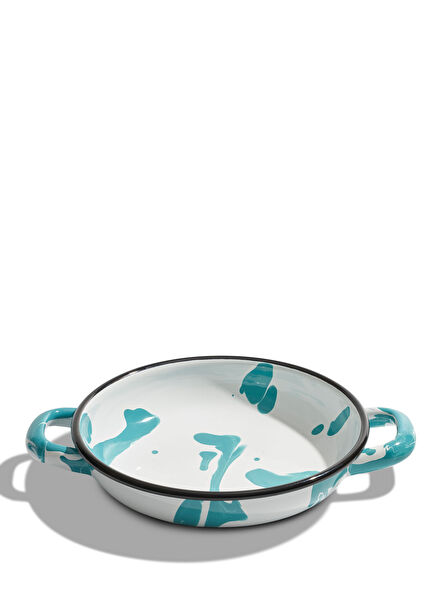 Biraz Renk Turkuaz Emaye Sahan