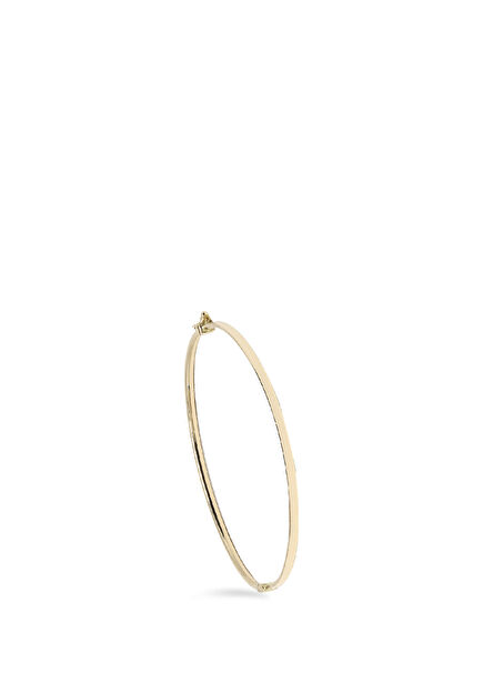 Slim Plain 14K Gold Women's Bracelet