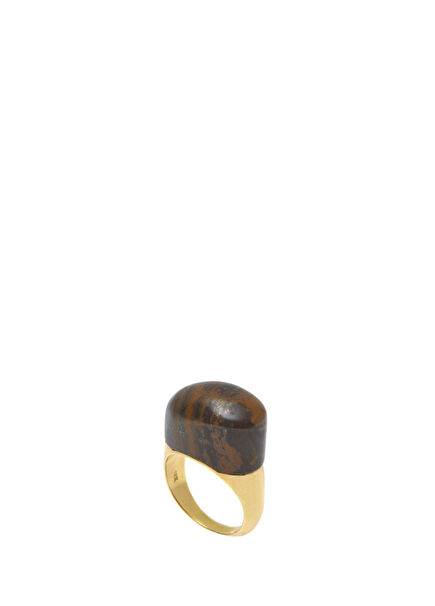 Tiger Eye Kadın Altın Yüzük
