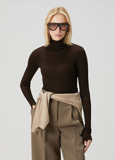 Kahverengi Yün Kazak