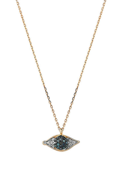 Eye Light Diamond Women's Gold Necklace