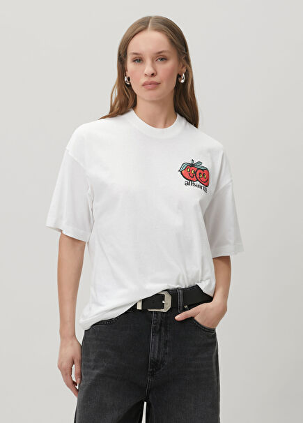 Mutual Etta Oversized Beyaz T-shirt