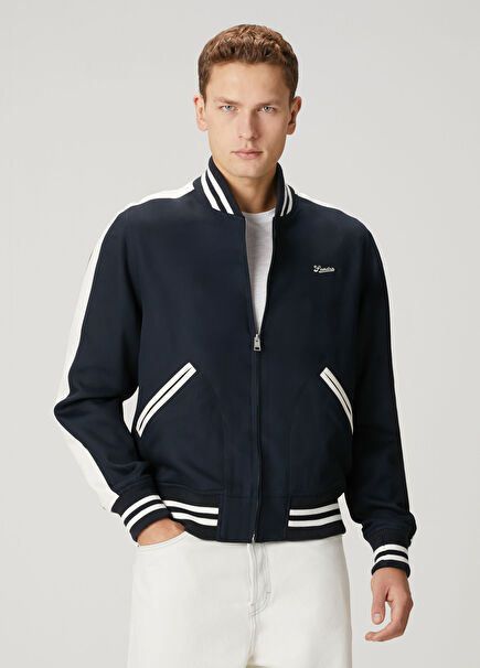 Lacivert Teddy Varsity Ceket