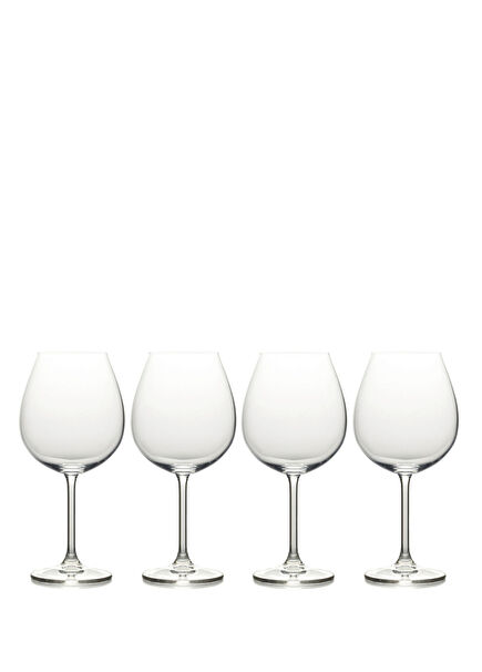 5191917 Julie 4'lü Kristal Kırmızı Şarap Kadehi