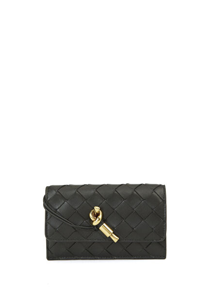 Andiamo Black Women's Leather Card Holder