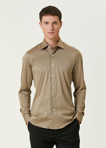 Gabriel Koyu Bej Gömlek