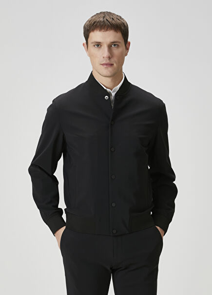 Black Bomber Coat