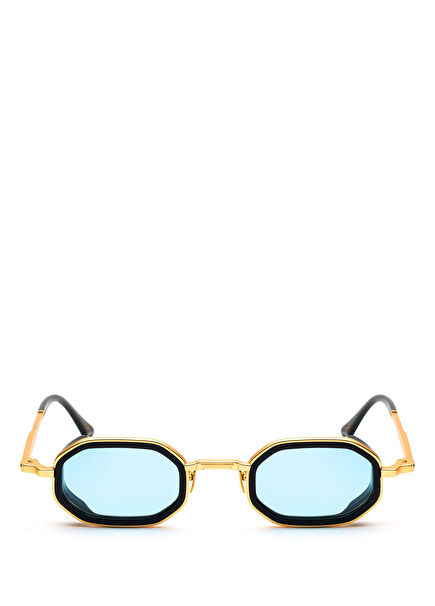 Harrow Altın Mavi Titanyum Unisex Güneş Gözlüğü