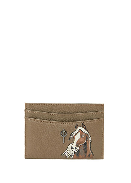 Lydia Hand Painted Cavallo Kadın Deri Kartlık