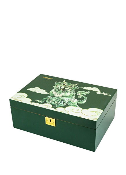 Special Edt. Green Lion Humidor 100s Cigar Box