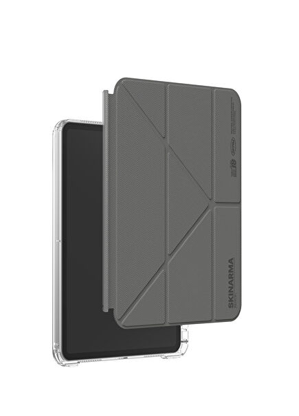 iPad Air 11 Nesil Kalemlikli Şeffaf Standlı Magnetik Zeta Tablet Kılıfı