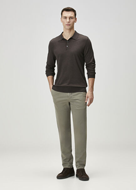 Yeşil Yün Pantolon