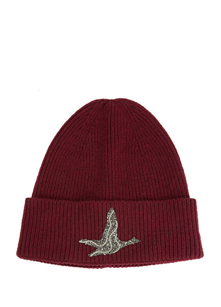 Burgundy Goose Accessory Women's Wool Beanie