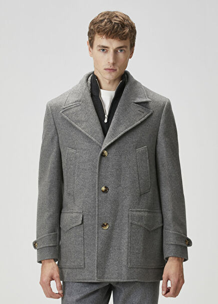 Grey Wool Coat