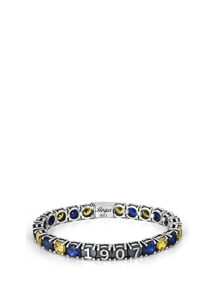 B-Lock 1907 Tennis Multicolor Silver Bracelet