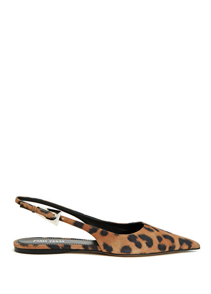 Jessica Leopard Women's Leather Ballet Flats