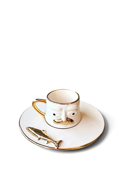 Marée D'Or Sardines Ata Gold Turkish Coffee Cup