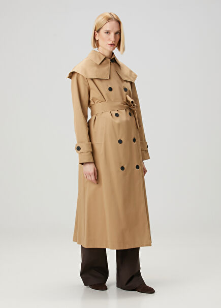 Uranus Beige Trench Coat