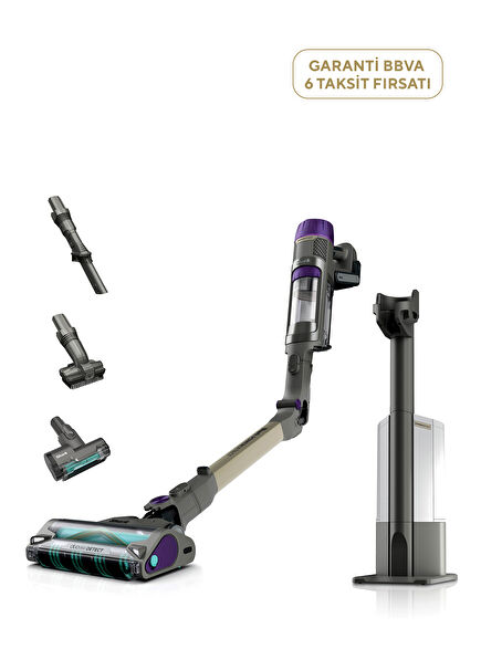 PowerDetect Clean & Empty Auto Empty Sistemli Pet Başlıklı Şarjlı Dikey Süpürge
