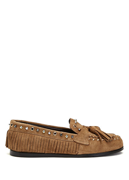 Mink Stud Tassel Women's Suede Driver