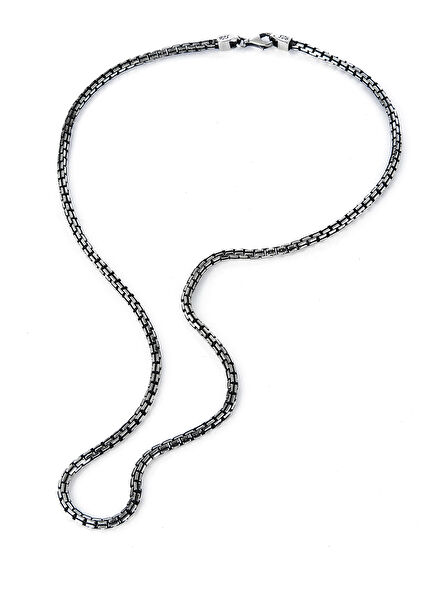 Italian Chain Small Men's Silver Necklace