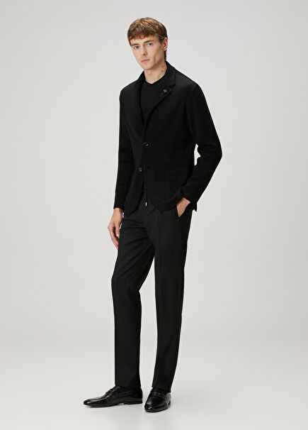 Black Wool Pants