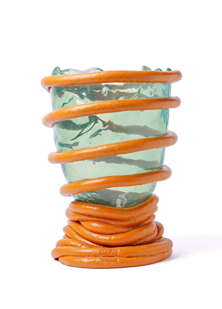 Pompitu I M Blue Orange Vase