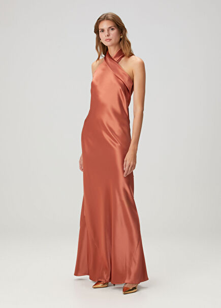Cinnamon Maxi Evening Dress