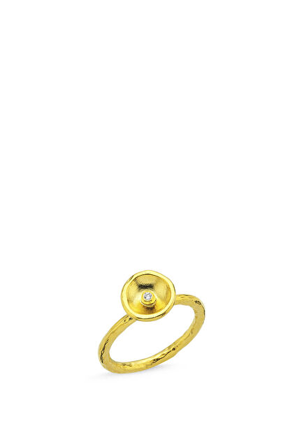 Diamond Venus Vermeil Women's Gold-Plated Ring