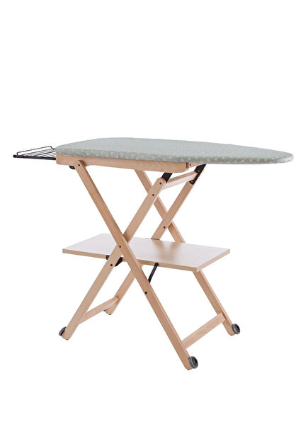 Naturel Kiraz Ağacı Ahşap Ütü Masası