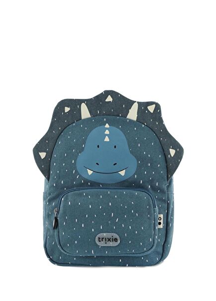 Mr.Triceratops Navy Blue Unisex Kids Backpack