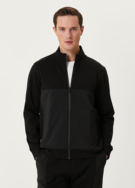 Black Insert Detailed Sweatshirt