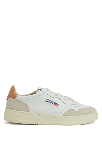 White Men's Leather Sneakers