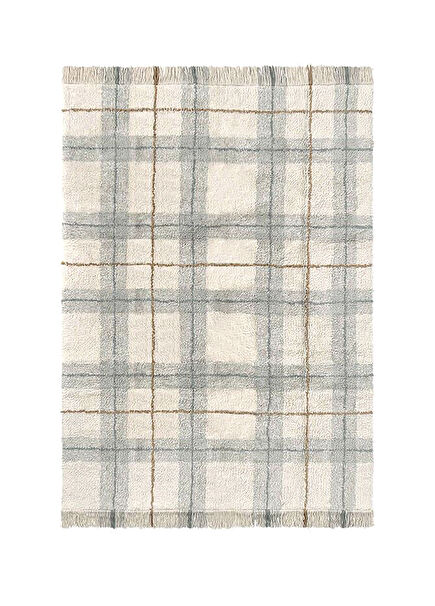 Tartan Blue Sage Orta Boy Çocuk Odası Halısı 140 x 190 cm