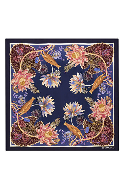 Water Lilies Kadın İpek Fular